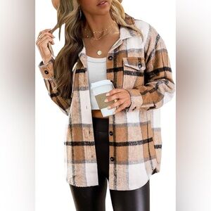 Plaid Button-Up Shacket